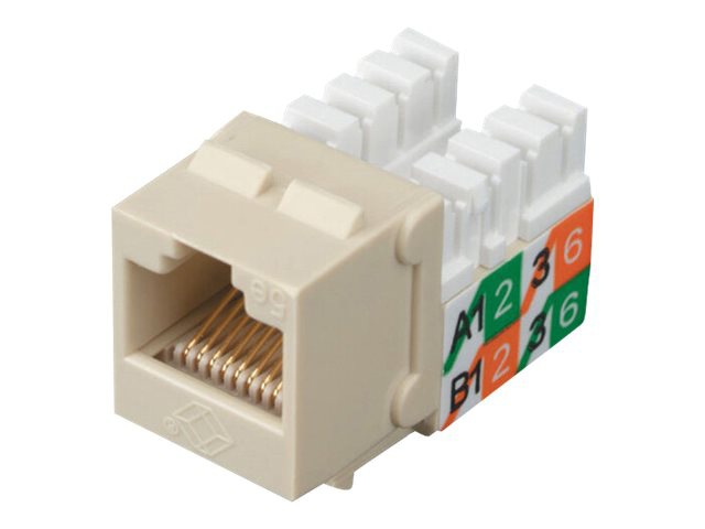 CAT5e Keystone Jack - Unshielded, Ivory