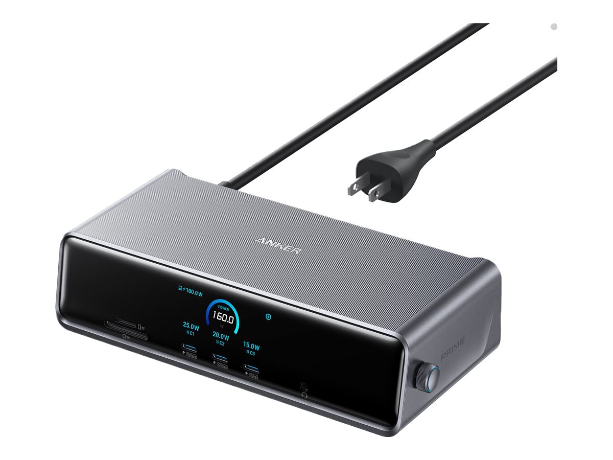 Anker Prime A83B3 14-in-1 - docking station - USB-C - DP, 2 x HDMI - 2.5GbE