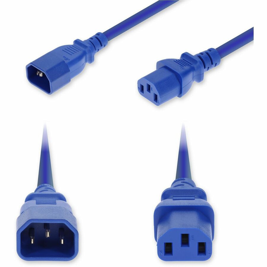 Proline 8ft C14 Male to C13 Female Standard Commercial Temp 14 AWG 250V at