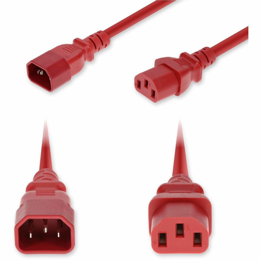 Proline 8ft C14 Male to C13 Female Standard Commercial Temp 14 AWG 250V at