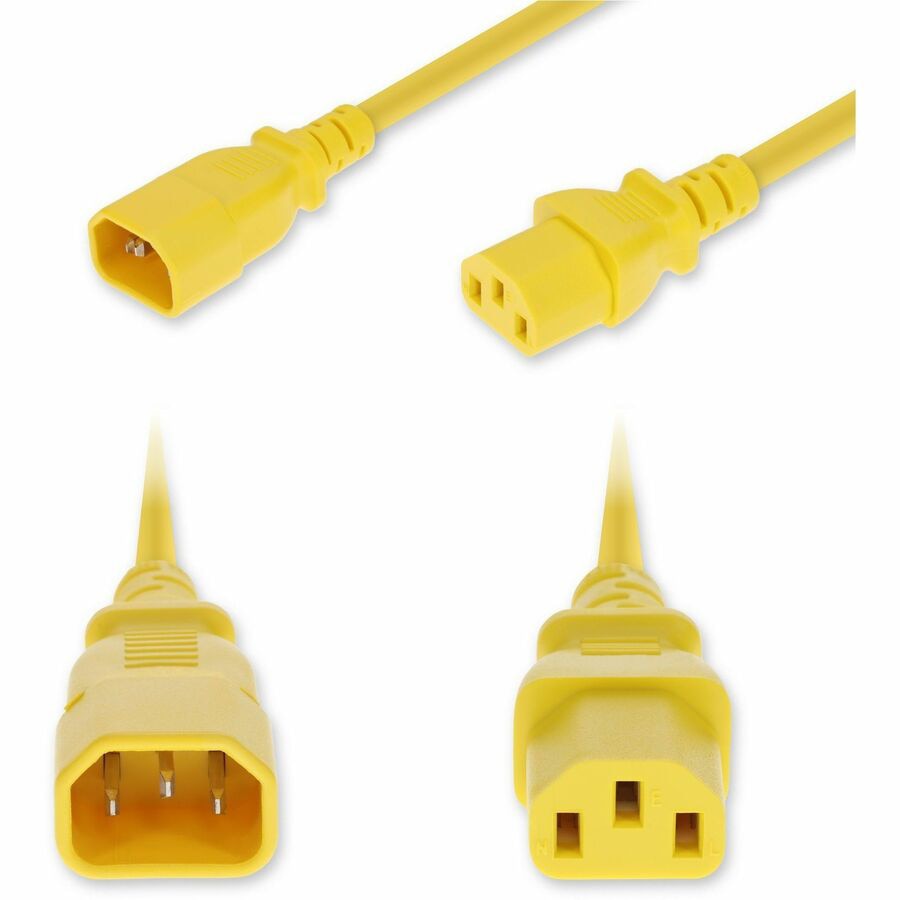 Proline 7ft C14 Male to C13 Female Standard Commercial Temp 14 AWG 250V at