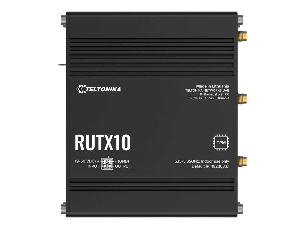 Teltonika RUTX10 - wireless router - Bluetooth, Wi-Fi 5
