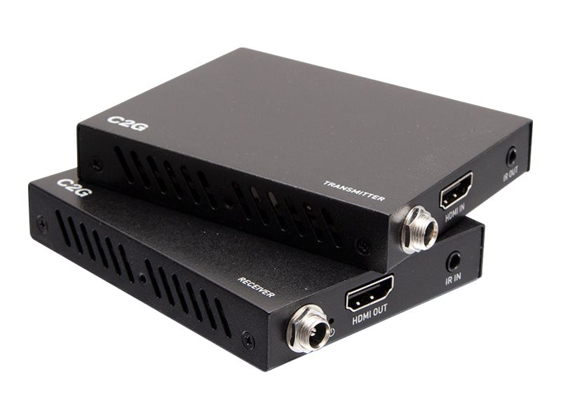 C2G over Cat Extender Box Transmitter to Box Receiver - 4K 60Hz - video/aud