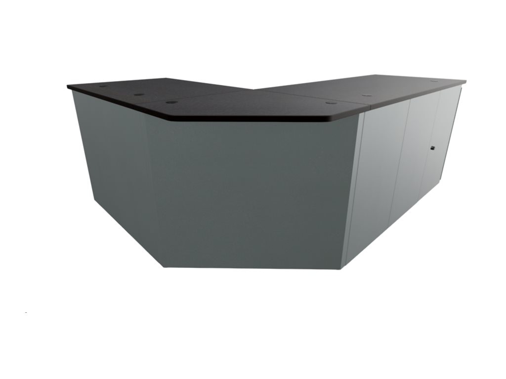 Spectrum Elite Console - console table - L-shaped - graphite talc