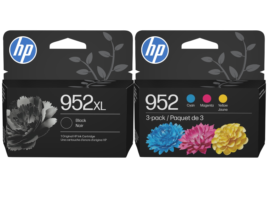 HP 952XL Black HY + 952 CMY Ink 4PK