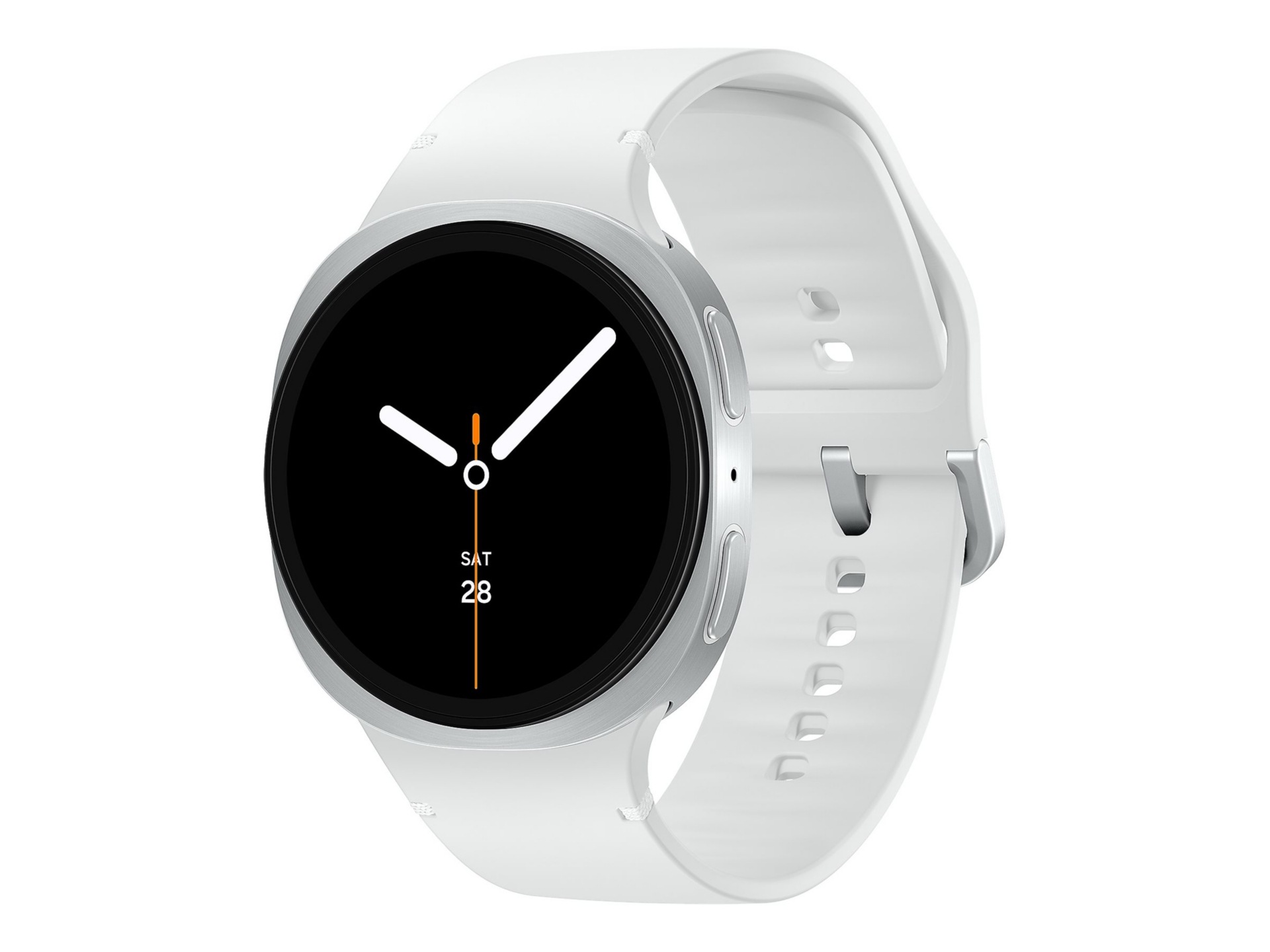Samsung Galaxy Watch8 - silver - smart watch with sport band - white - 32 G