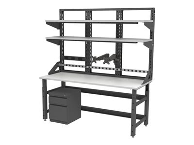Safco TechWorks Typical 8 - workstation - rectangular - rectangular