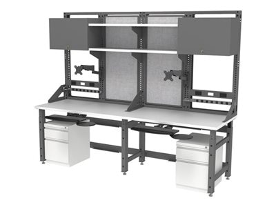 Safco TechWorks Typical 13 - workstation - rectangular