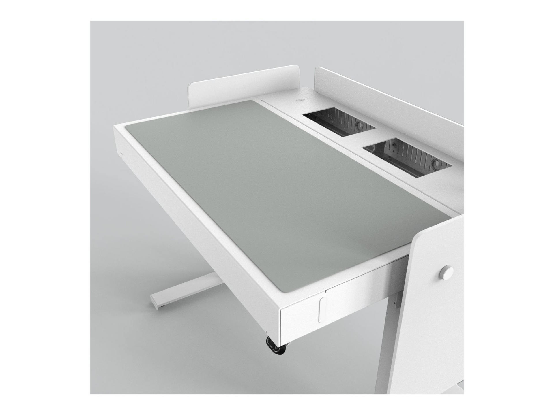 Heckler Lectern 4U desk pad - 97.6 x 47.7 cm - linoleum - ash