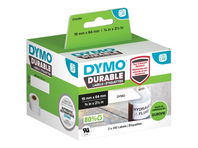 Dymo - labels - 900 label(s) - 2.52 in x 0.75 in