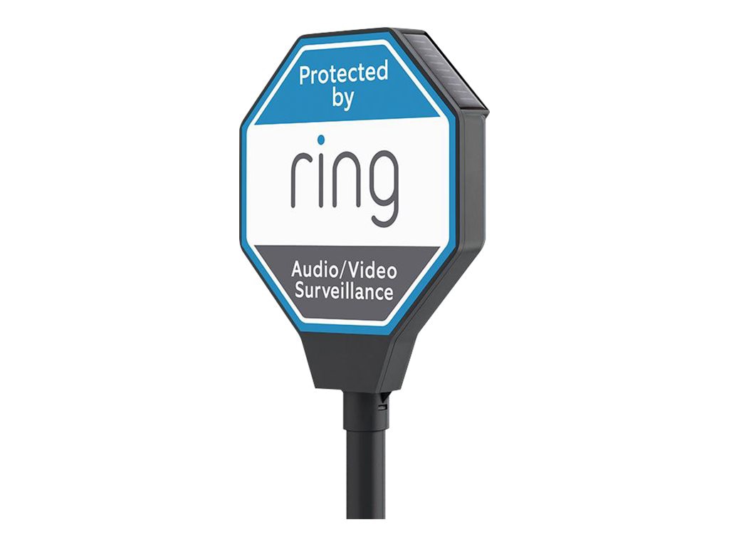 Ring - security sign - solar - gray