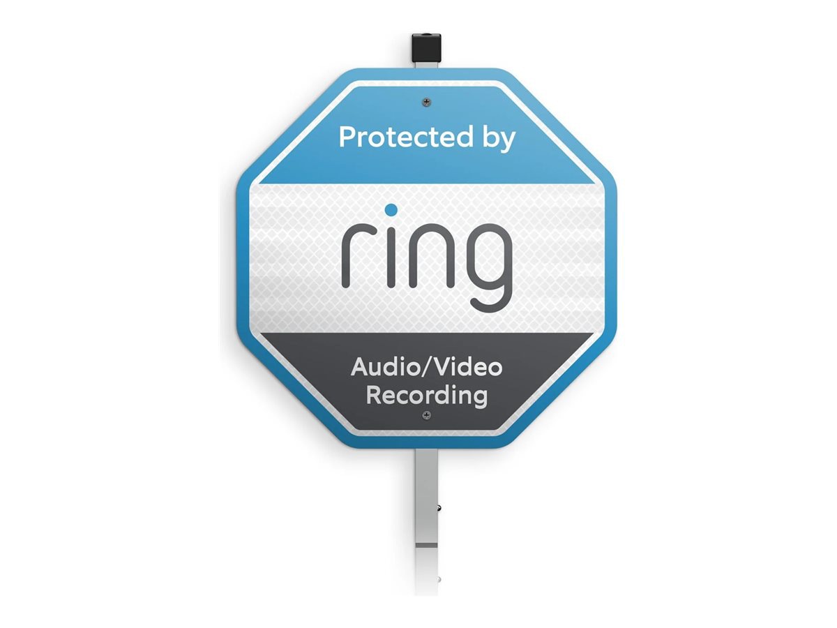 Ring sign - audio/video recording - protected by ring - 8.66 in x 8.66 in