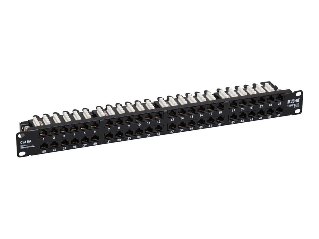 Eaton Tripp Lite Series patch panel - 1U - 19" - 110 punch-down - TAA Compl