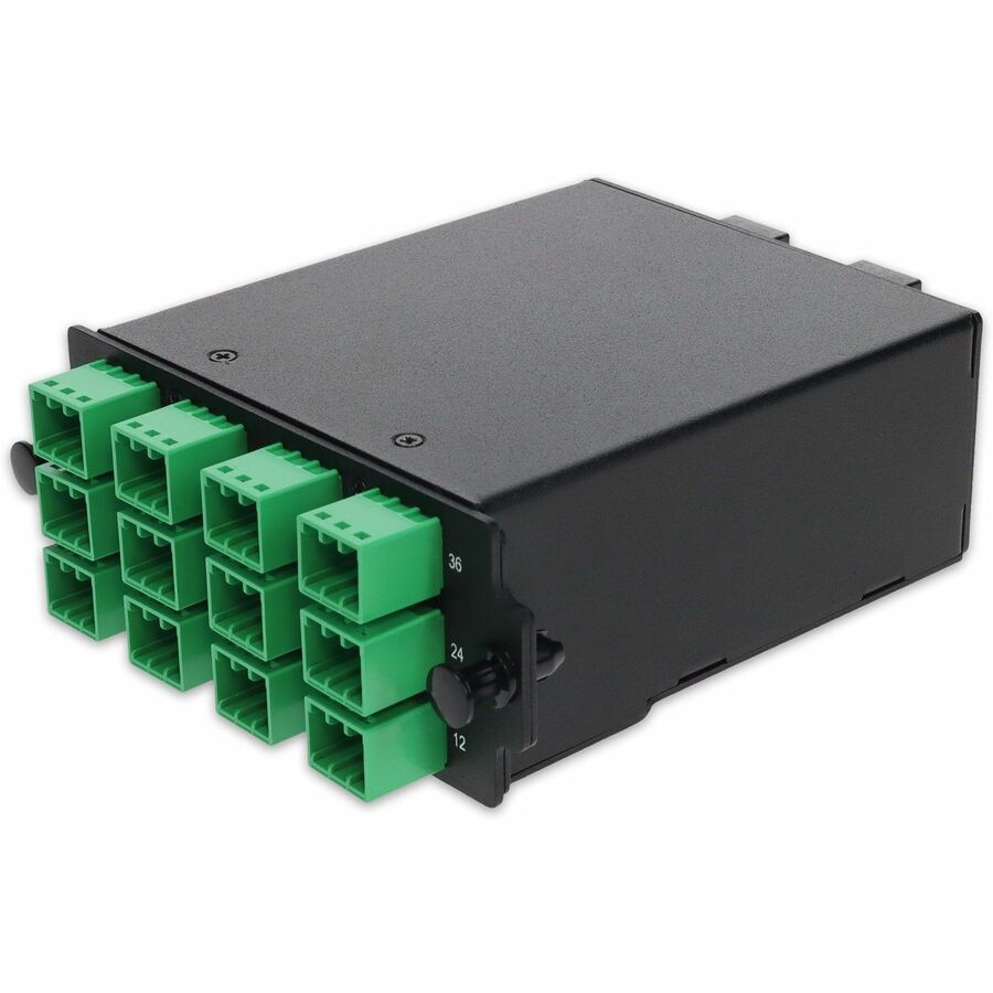 Proline HDM Breakout Cassette 6x MPO-12 to 72x MDC/APC delivers ultra-high-