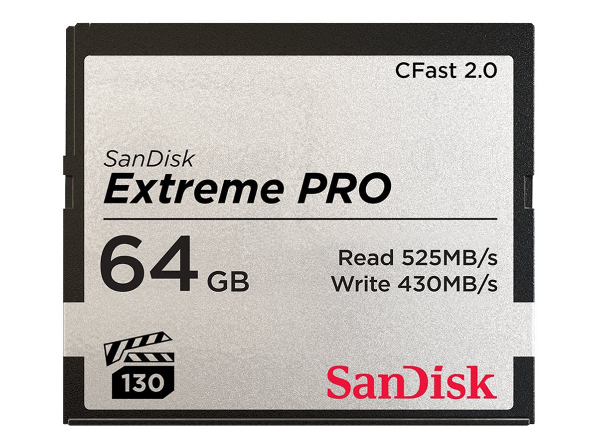 SanDisk Extreme PRO - flash memory card - 64 GB - CFast 2.0