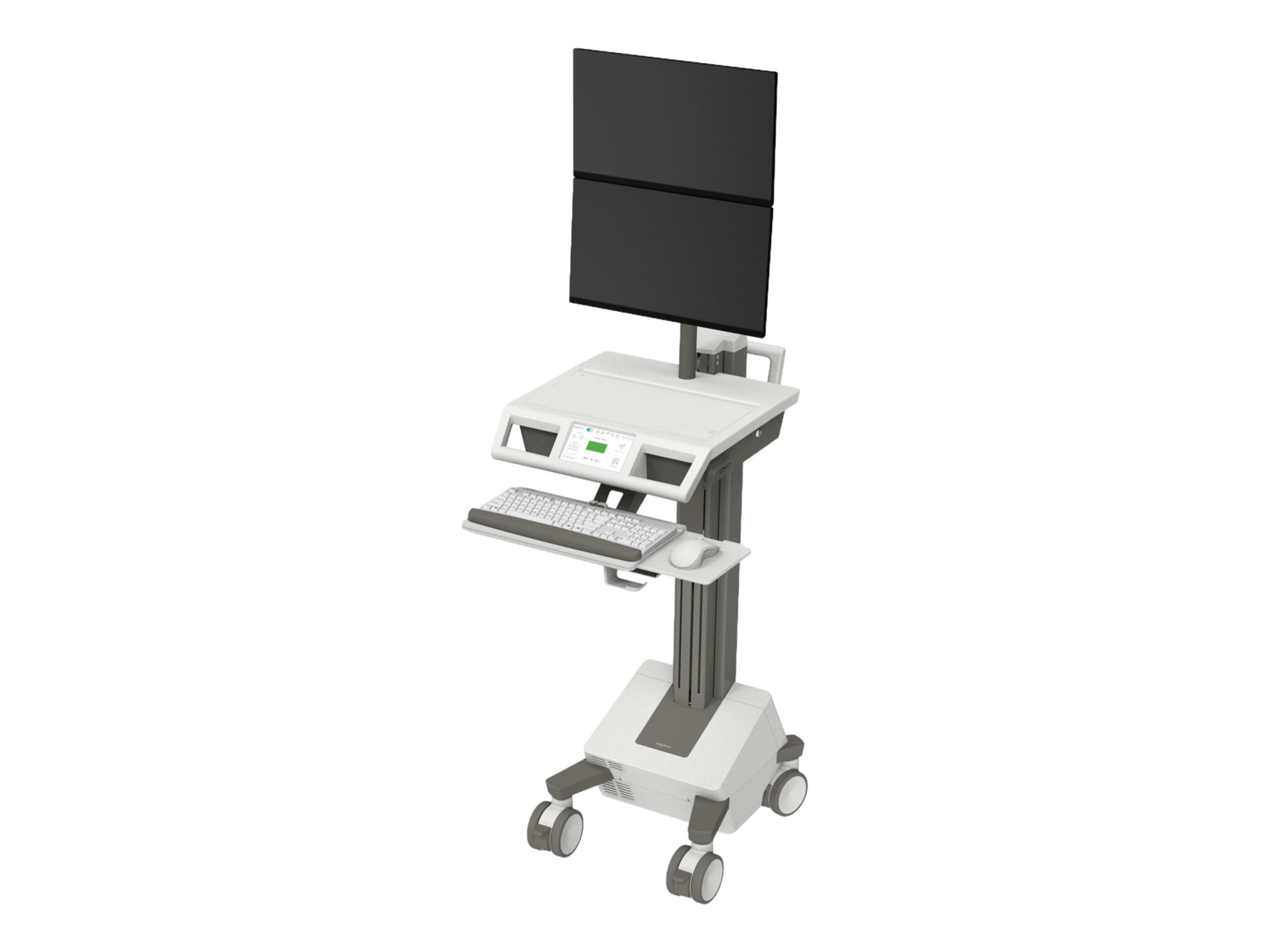 Ergotron Mosaic cart - for 2 LCD displays / keyboard / mouse / CPU - stack,