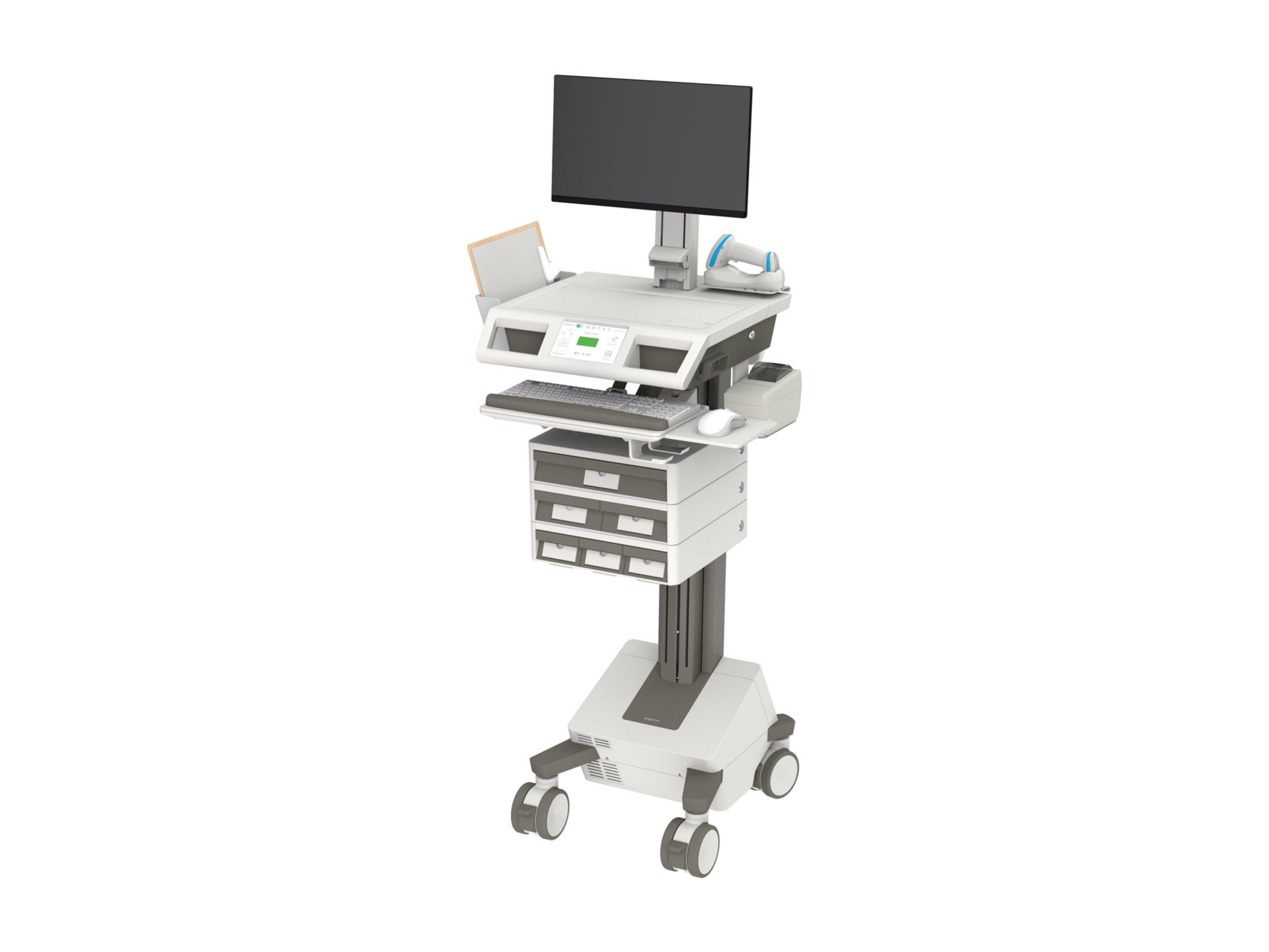 Ergotron Mosaic cart - for LCD display / keyboard / mouse / CPU - with HD r