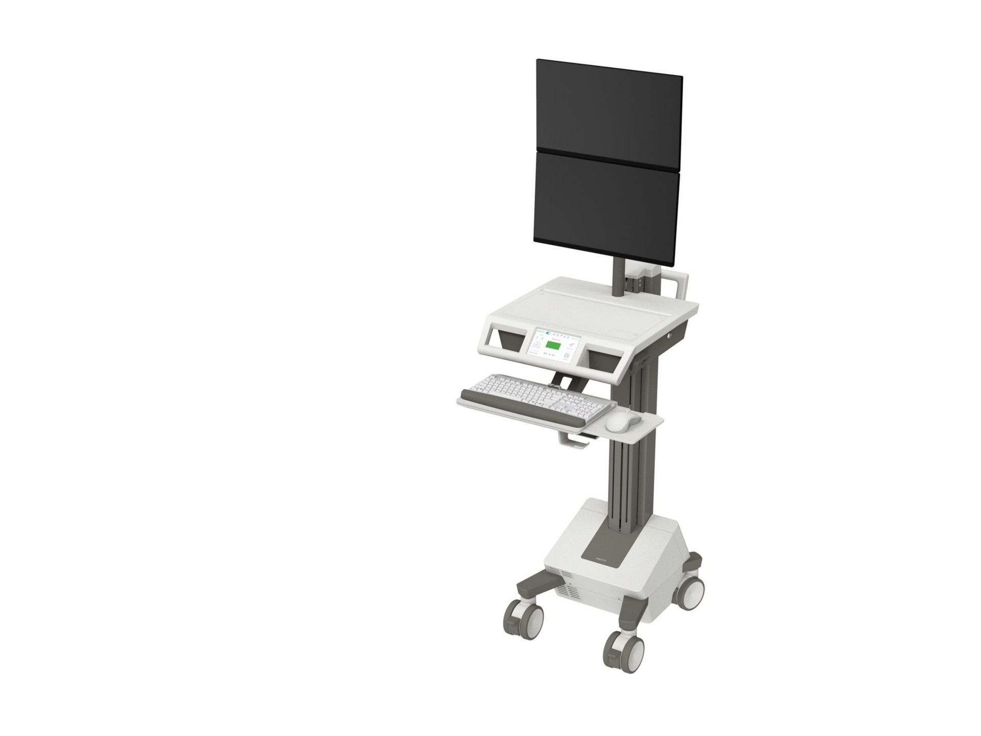 Ergotron Mosaic cart - for 2 LCD displays / keyboard / mouse / CPU - dual s