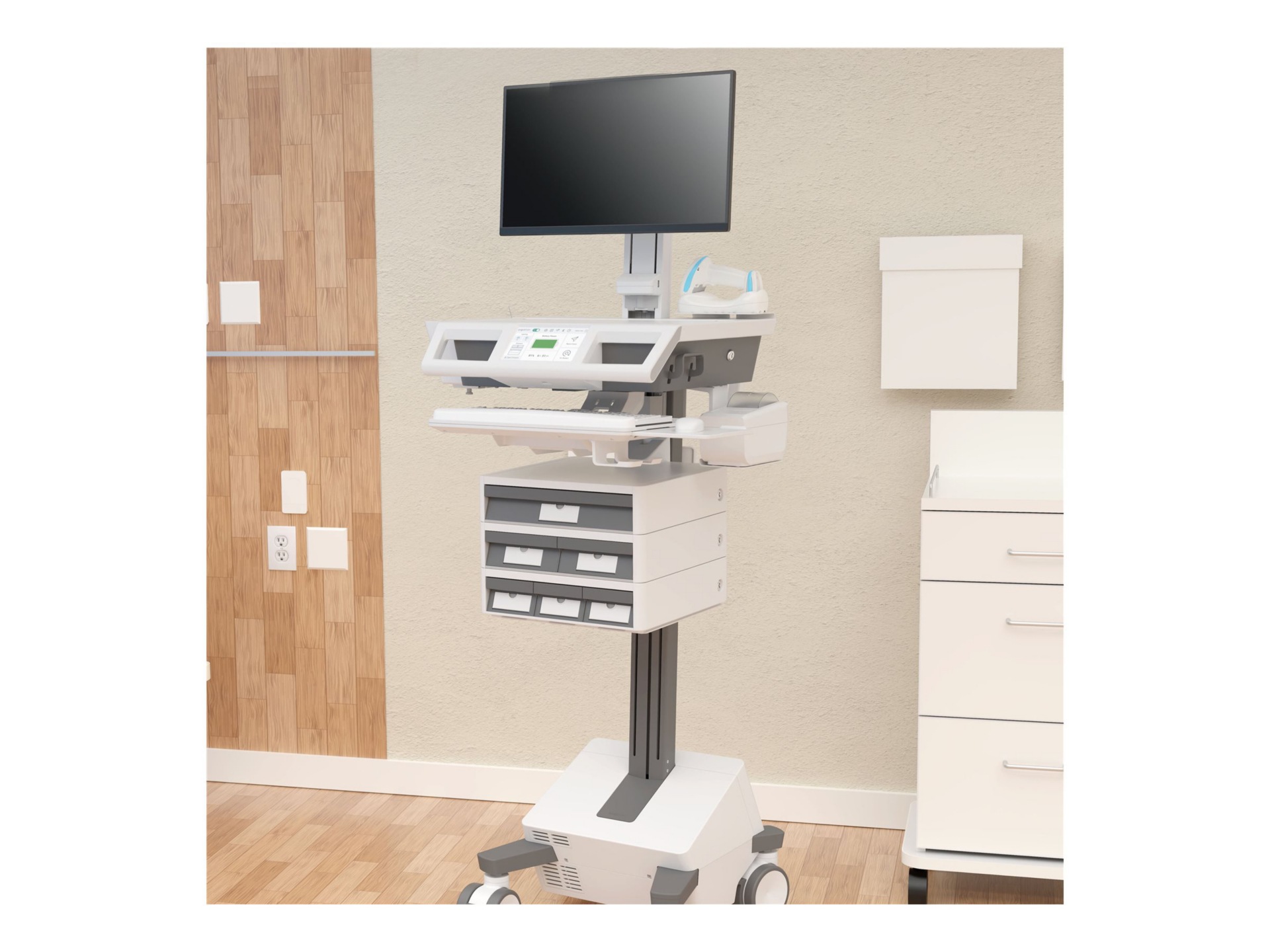 Ergotron Mosaic cart - for LCD display / keyboard / mouse / CPU - with HD r