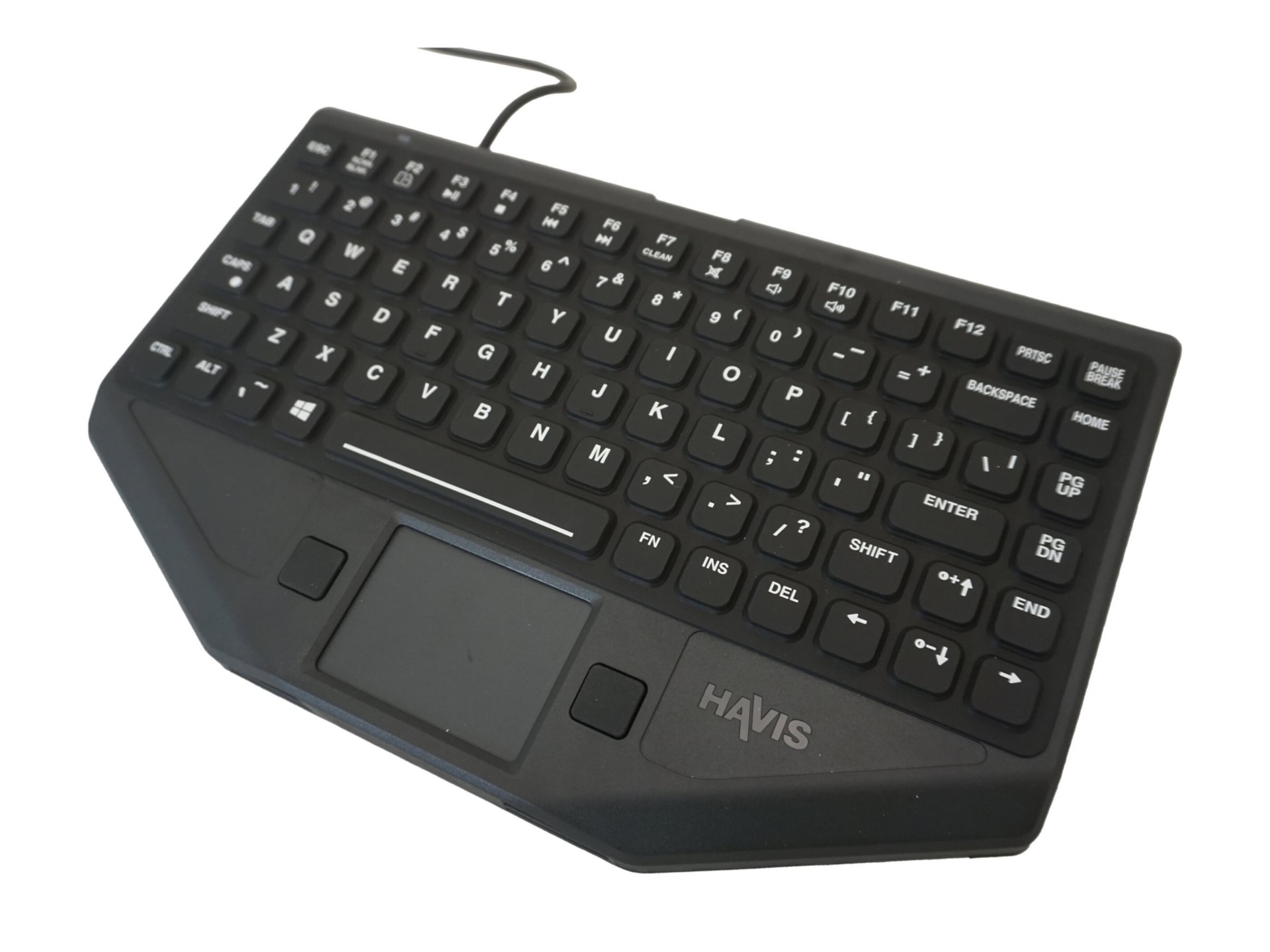 Havis KB-1002 - keyboard - rugged, without emergency key - with touchpad In