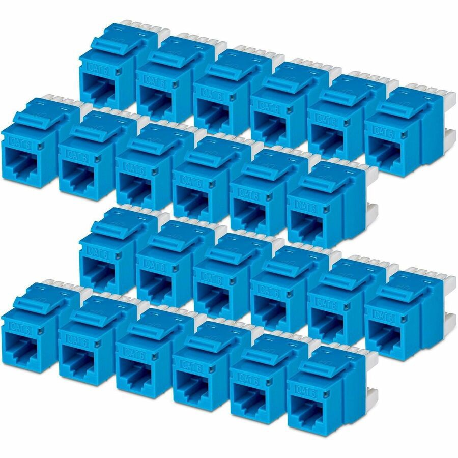 StarTech Cat6 Keystone Jack, 24-Pack RJ45 Ethernet Keystone Jacks, UTP Cat6
