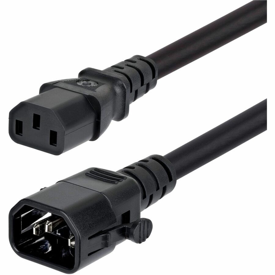 StarTech 6ft (1.8m) Heavy Duty Power Extension Cord, Locking C14 to C13, 15