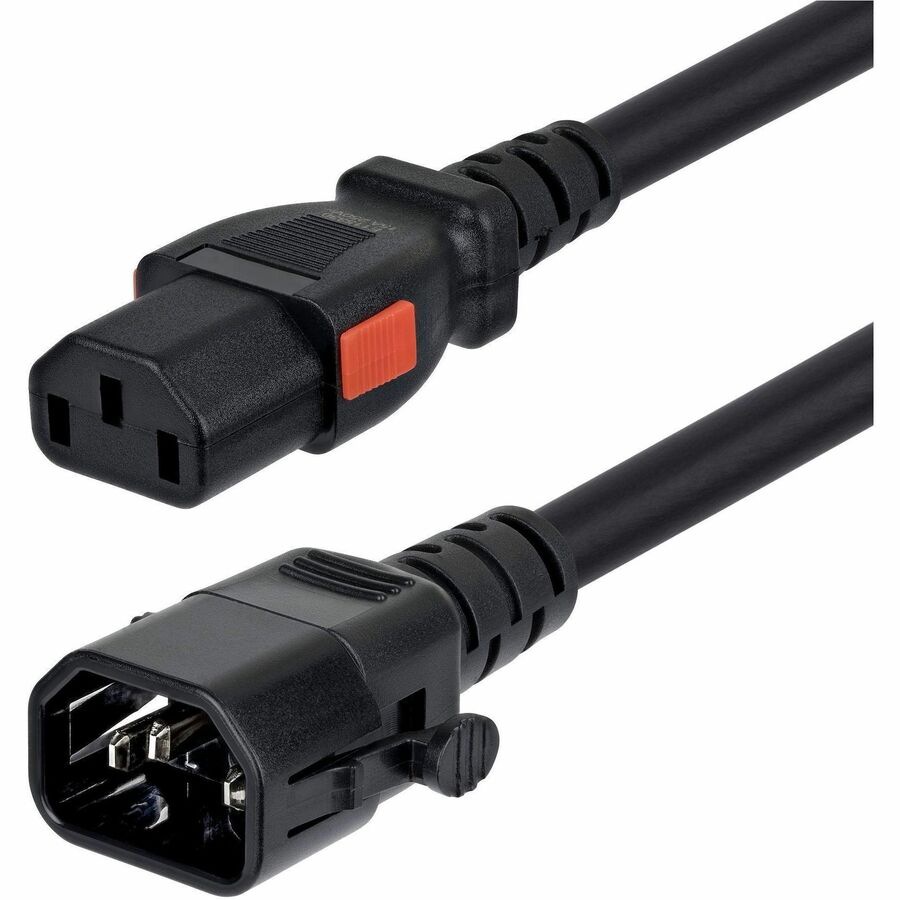 StarTech 6ft (1.8m) Heavy Duty Power Extension Cord, Locking C14 to Locking
