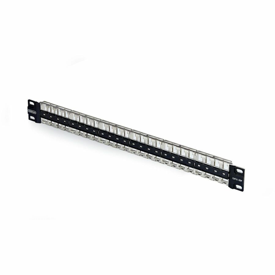 StarTech 48 Port 1U Blank Keystone Patch Panel, Rackmount Cat6 Patch Panel