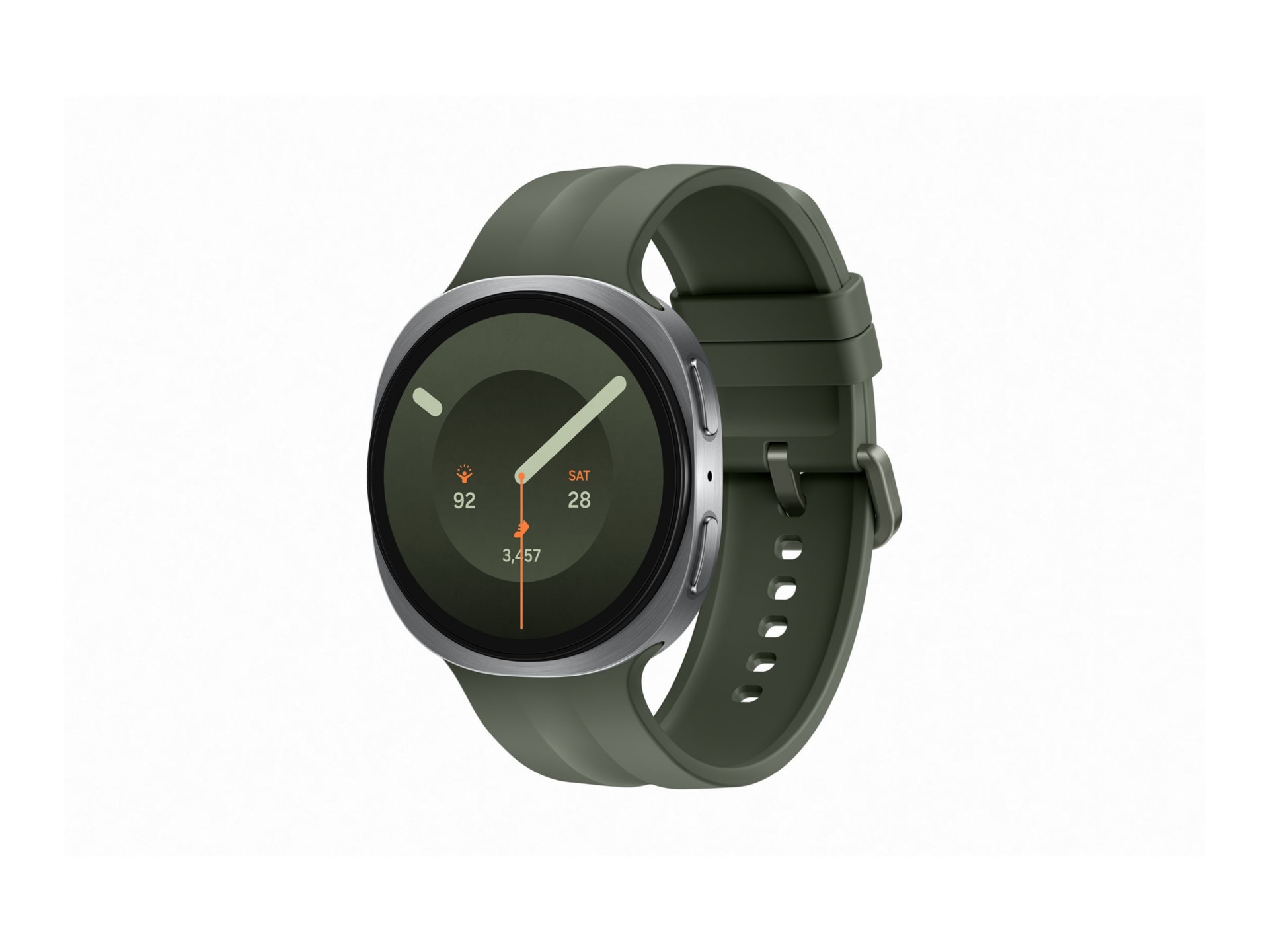 Samsung Galaxy Watch9 - silver - smart watch with sport band - olive - 32 G