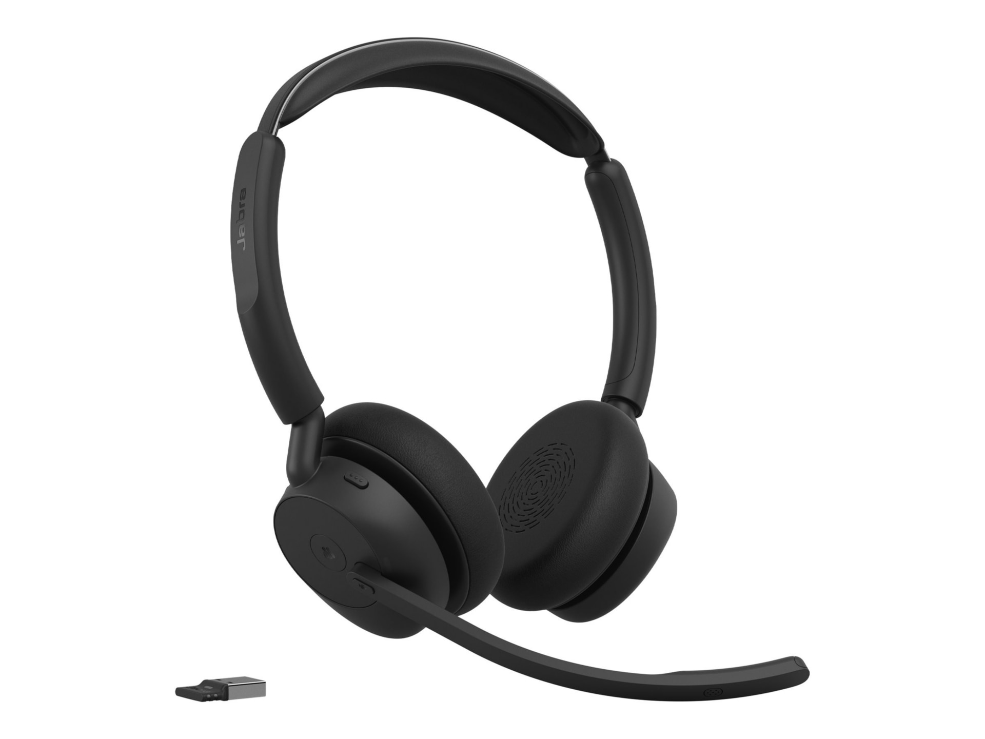 Jabra Evolve3 45 MS Stereo - headset - USB-A via Bluetooth adapter, USB-C -