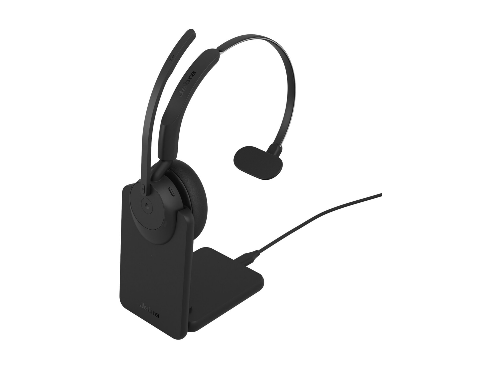 Jabra Evolve3 45 MS Mono - headset - USB-A via Bluetooth adapter, USB-C - M