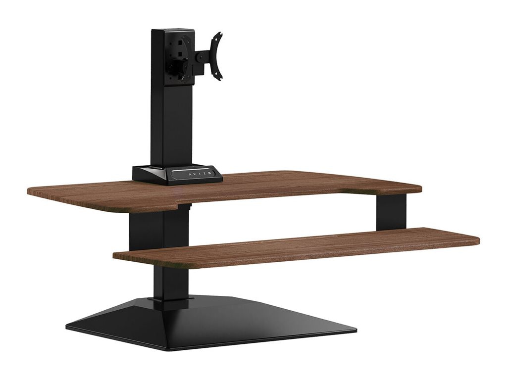 VariDESK Premier Series 2 - standing desk converter - walnut