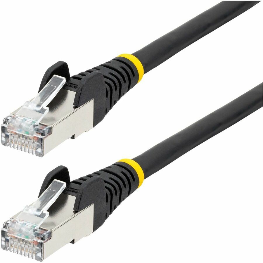 StarTech 75ft Black CAT6a Ethernet Cable, Snagless RJ45, 10G, 100W PoE, S/F