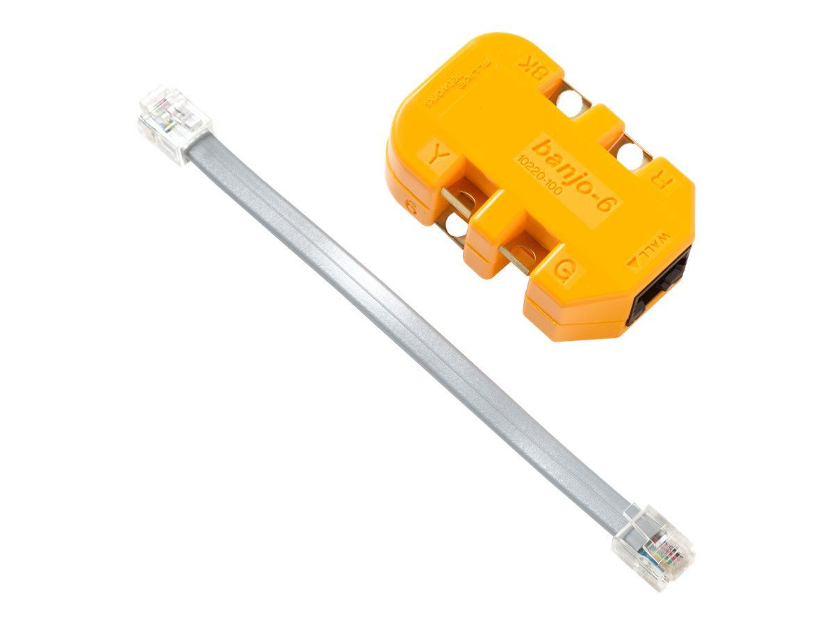 Fluke Networks 6-wire in-Line Modular Adapter - modular adapter