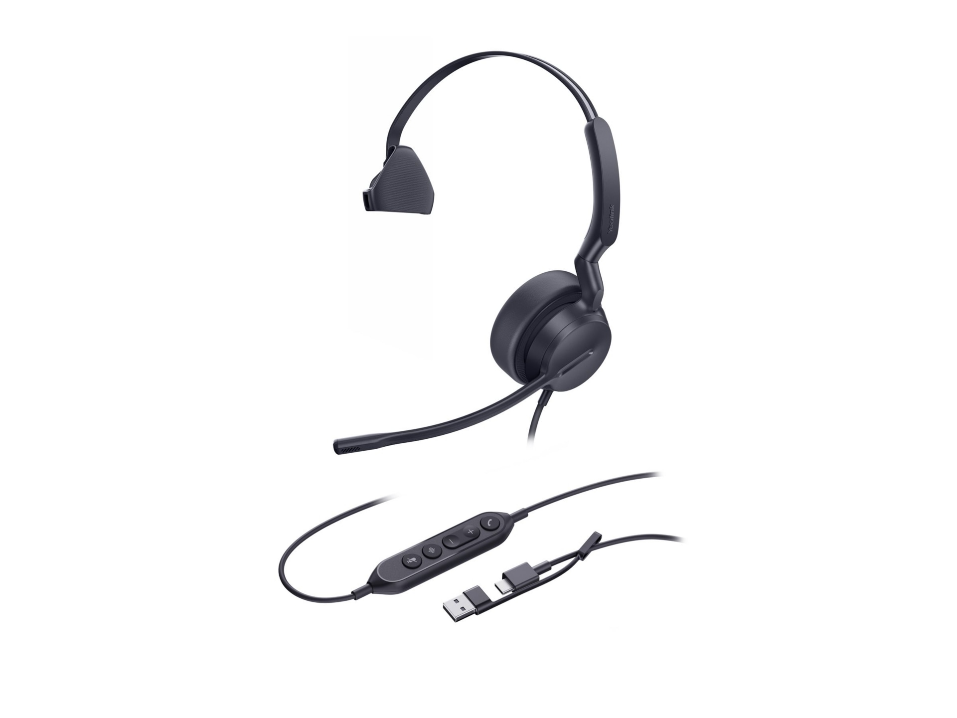 Yealink UH42 Mono - headset - USB-C, USB-A