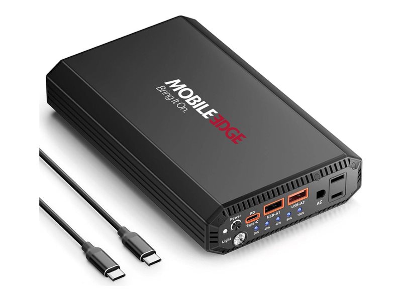 Mobile Edge - power bank - 120 watt - Li-Ion - 27000 mAh - 99.9 Wh