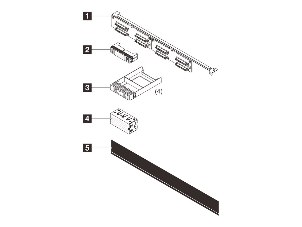 Lenovo - server 8-bay 2.5" SAS/SATA backplane kit