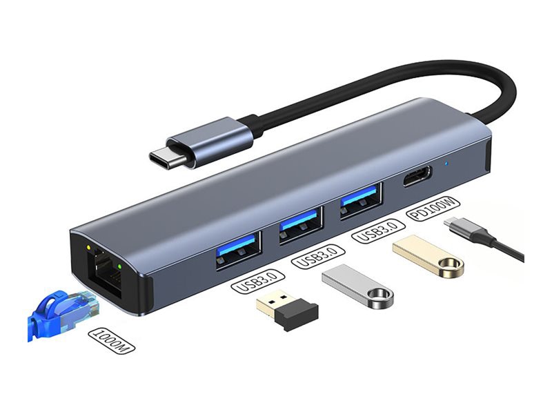 B3E - hub - 5 ports