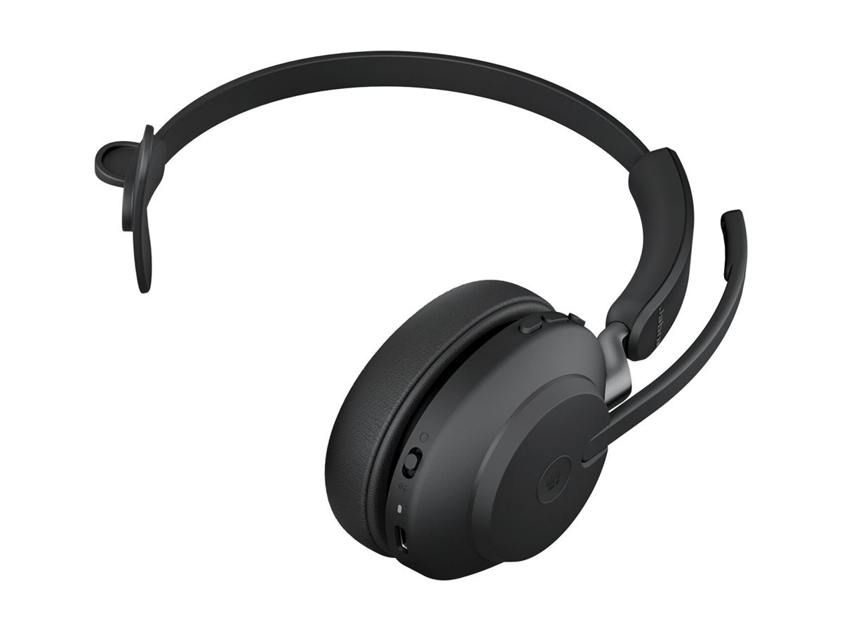 Jabra Evolve2 65 MS Mono - headset - USB-C via Bluetooth adapter - Microsof