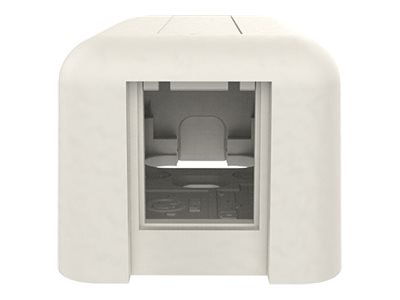 Ortronics TracJack surface mount box - for 1 unit module, plastic, single s