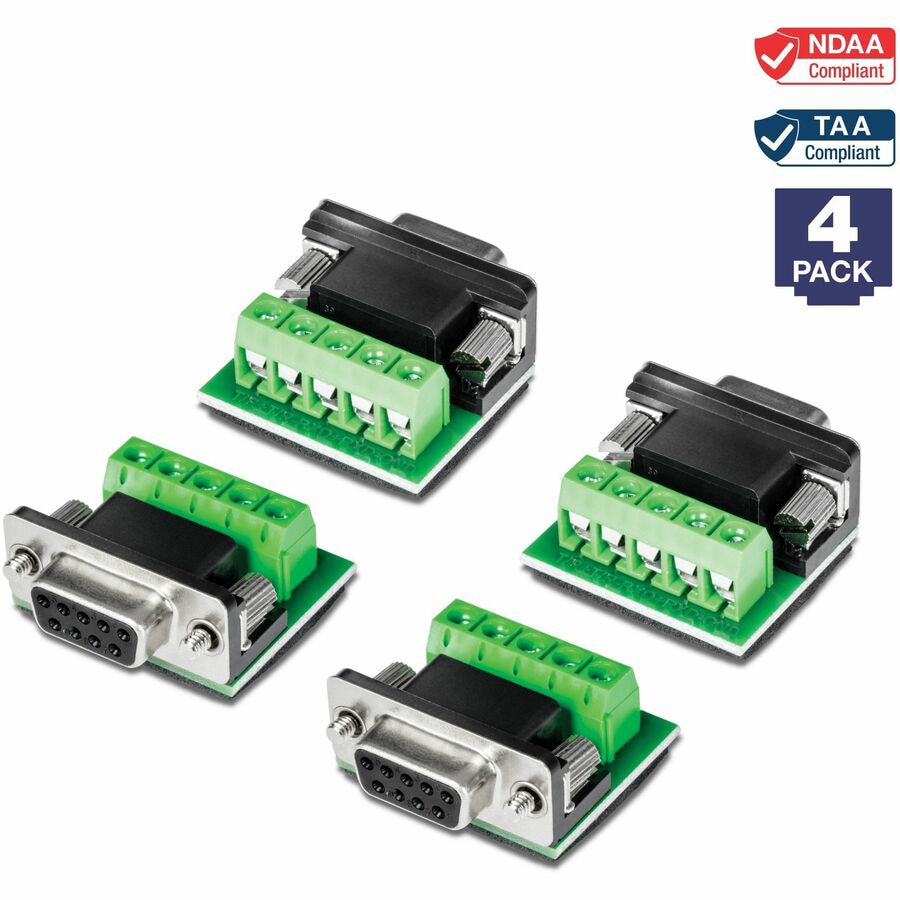 TRENDnet RS232 to RS422 RS485 Converter Adapter (4- Pack), Serial Port Data