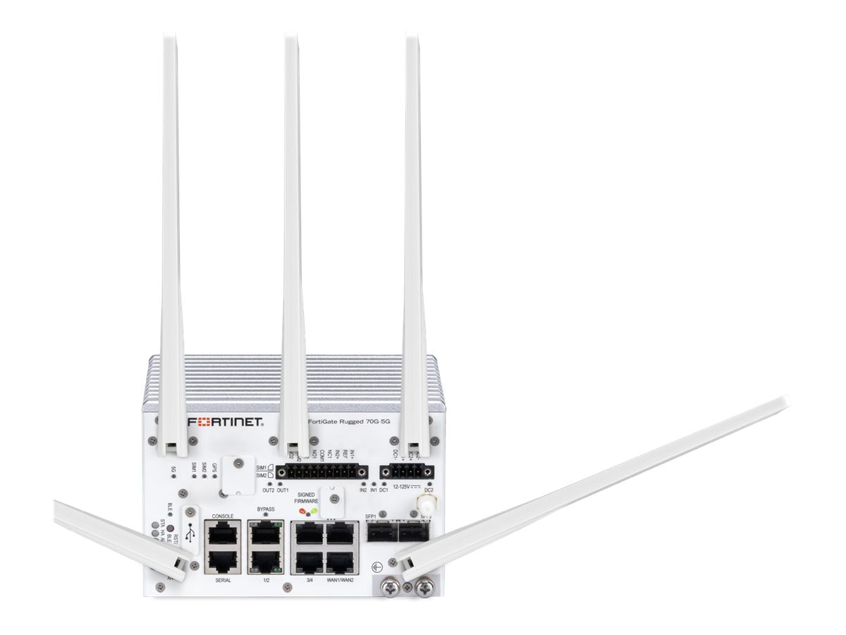 Fortinet FortiGate Rugged 70G-5G - security appliance - cloud-managed - wit