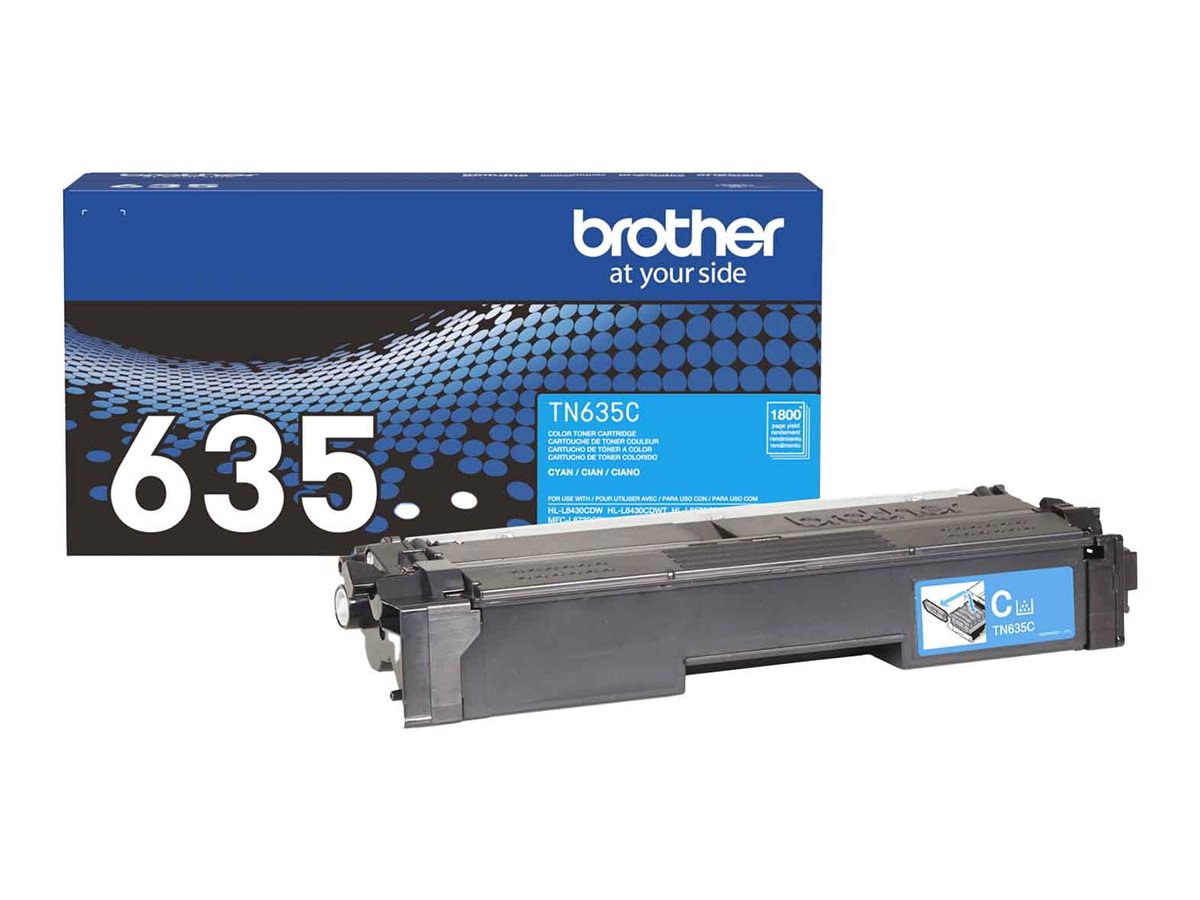 Brother TN635C - cyan - original - toner cartridge