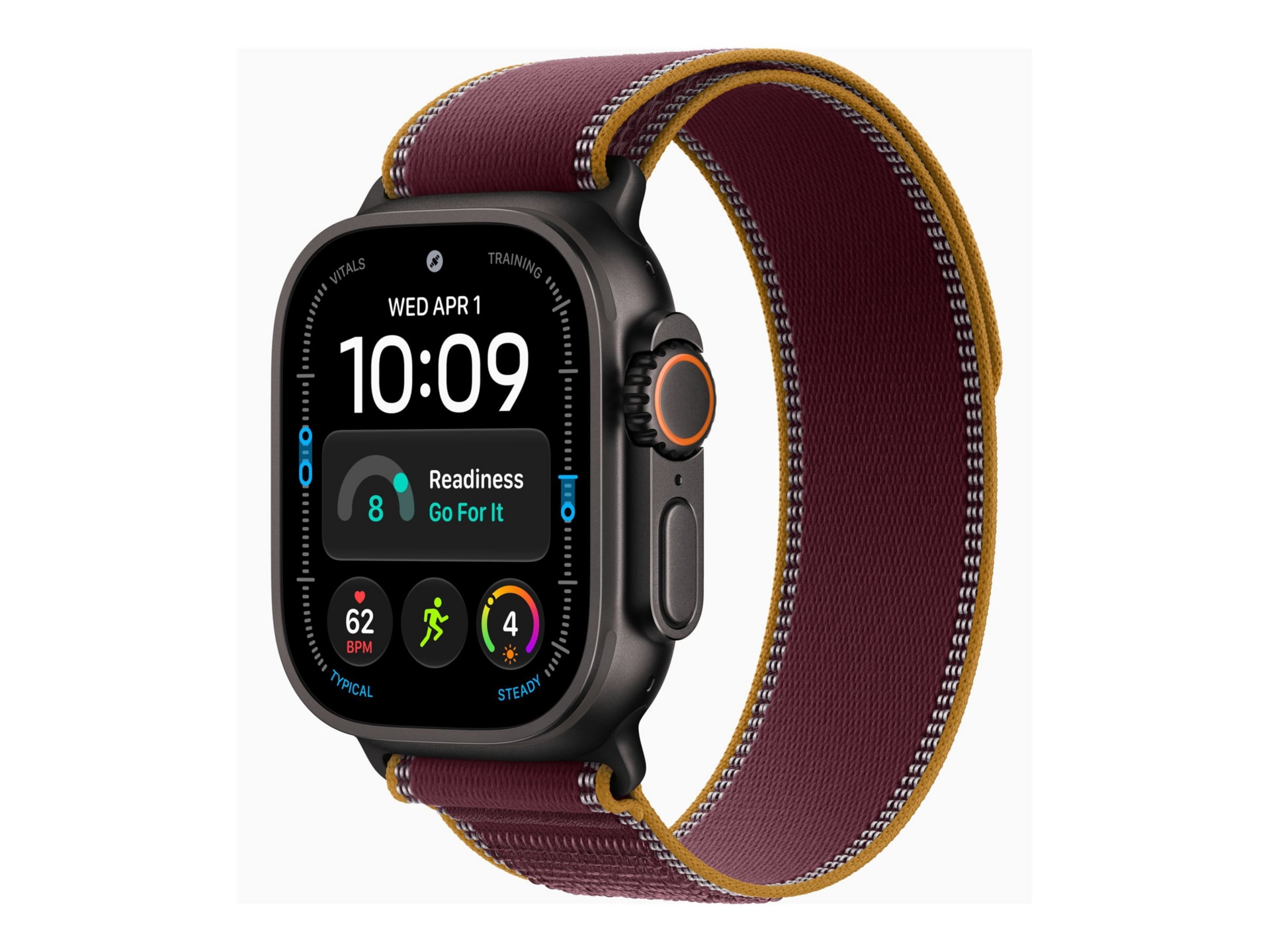 Apple Watch Ultra 4 - GPS + Cellular - 49mm - Black Titanium Case with Burg
