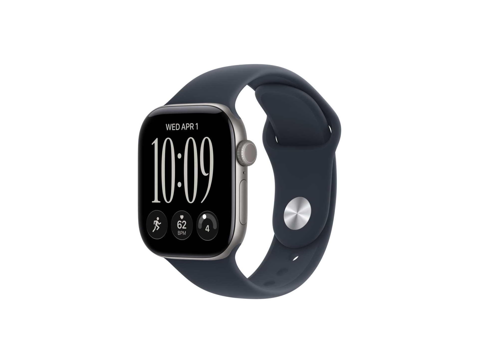 Apple Watch Series 12 - GPS - 42mm - Space Gray Aluminum Case with Navy Blu