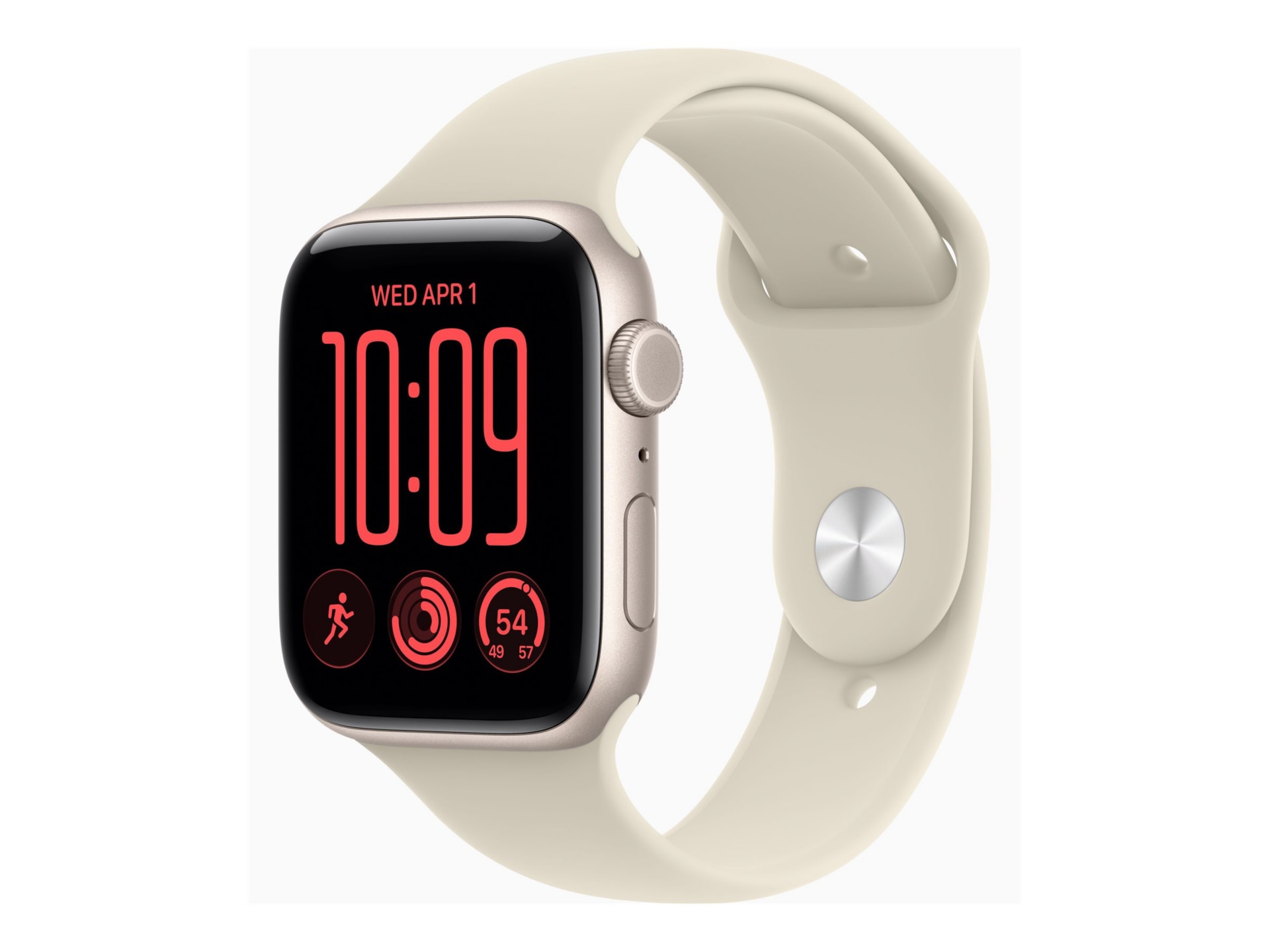 Apple Watch SE 3 - GPS + Cellular - 44mm - Starlight Aluminum Case with San