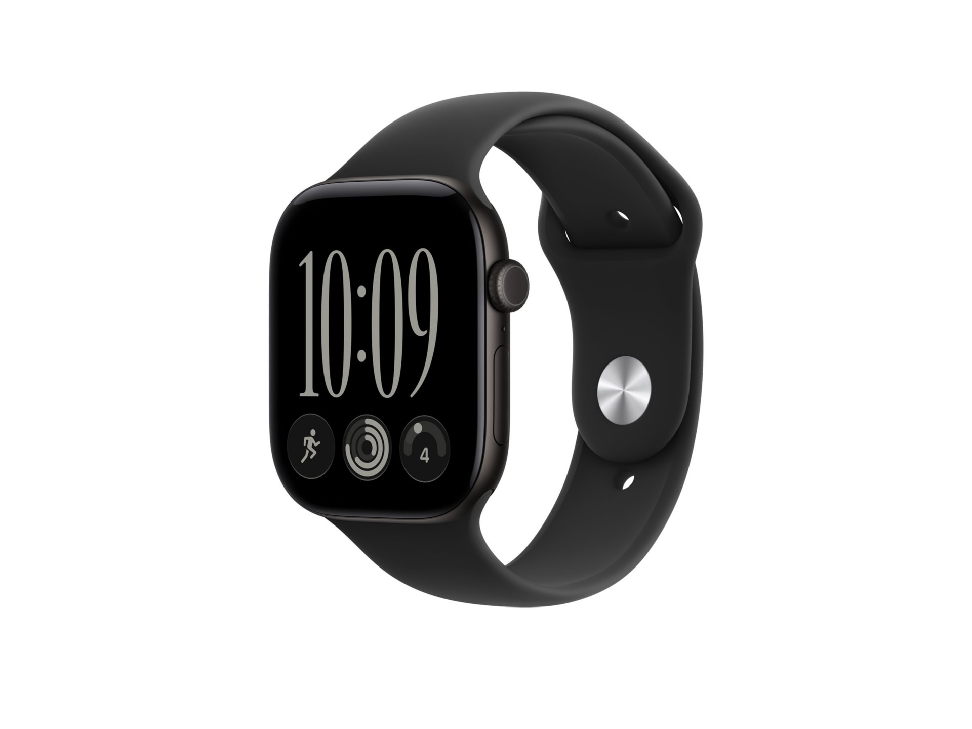 Apple Watch Series 12 - GPS + Cellular - 46mm - Black Aluminum Case with Bl