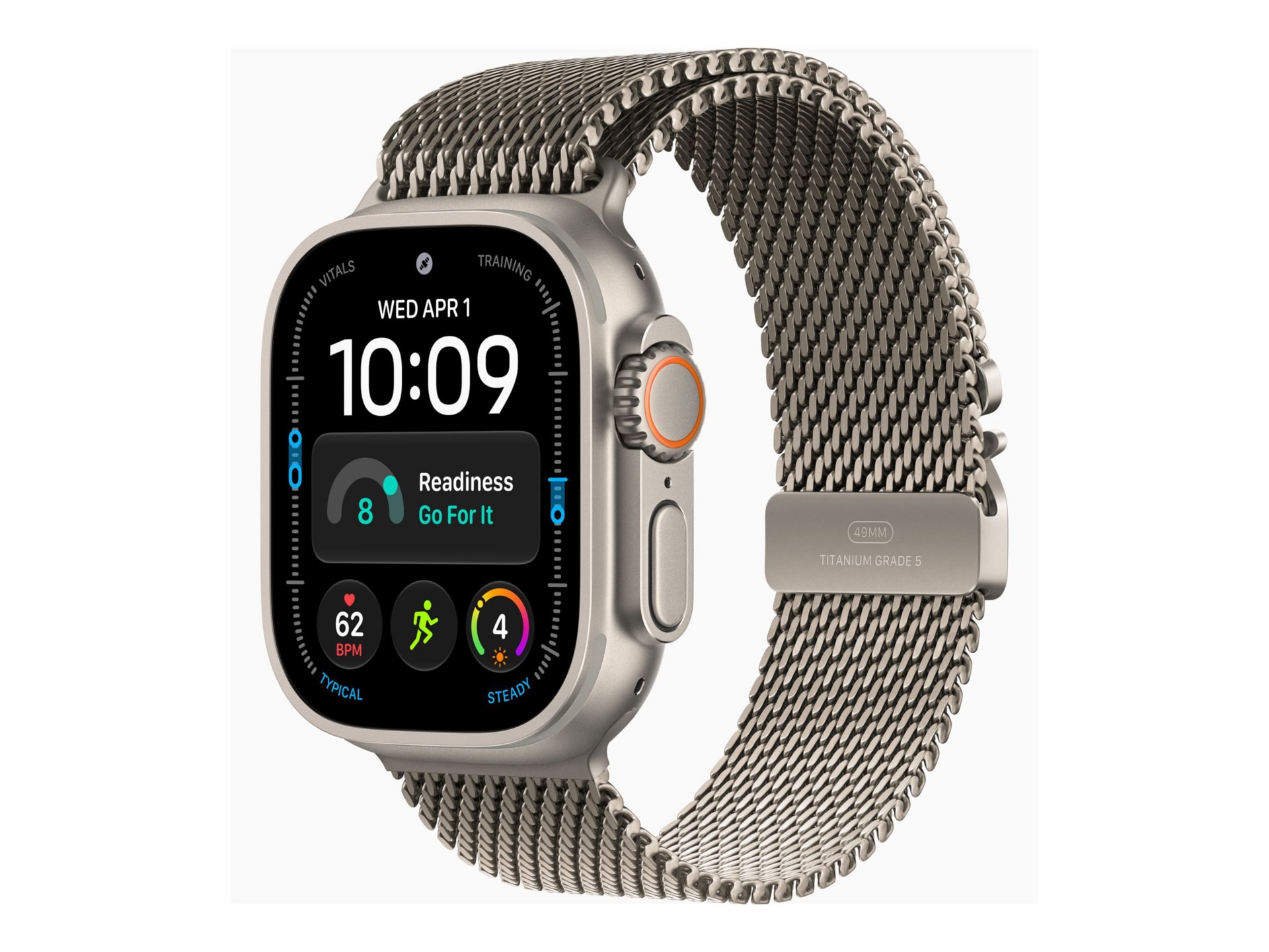 Apple Watch Ultra 4 - GPS + Cellular - 49mm - Natural Titanium Case with Na
