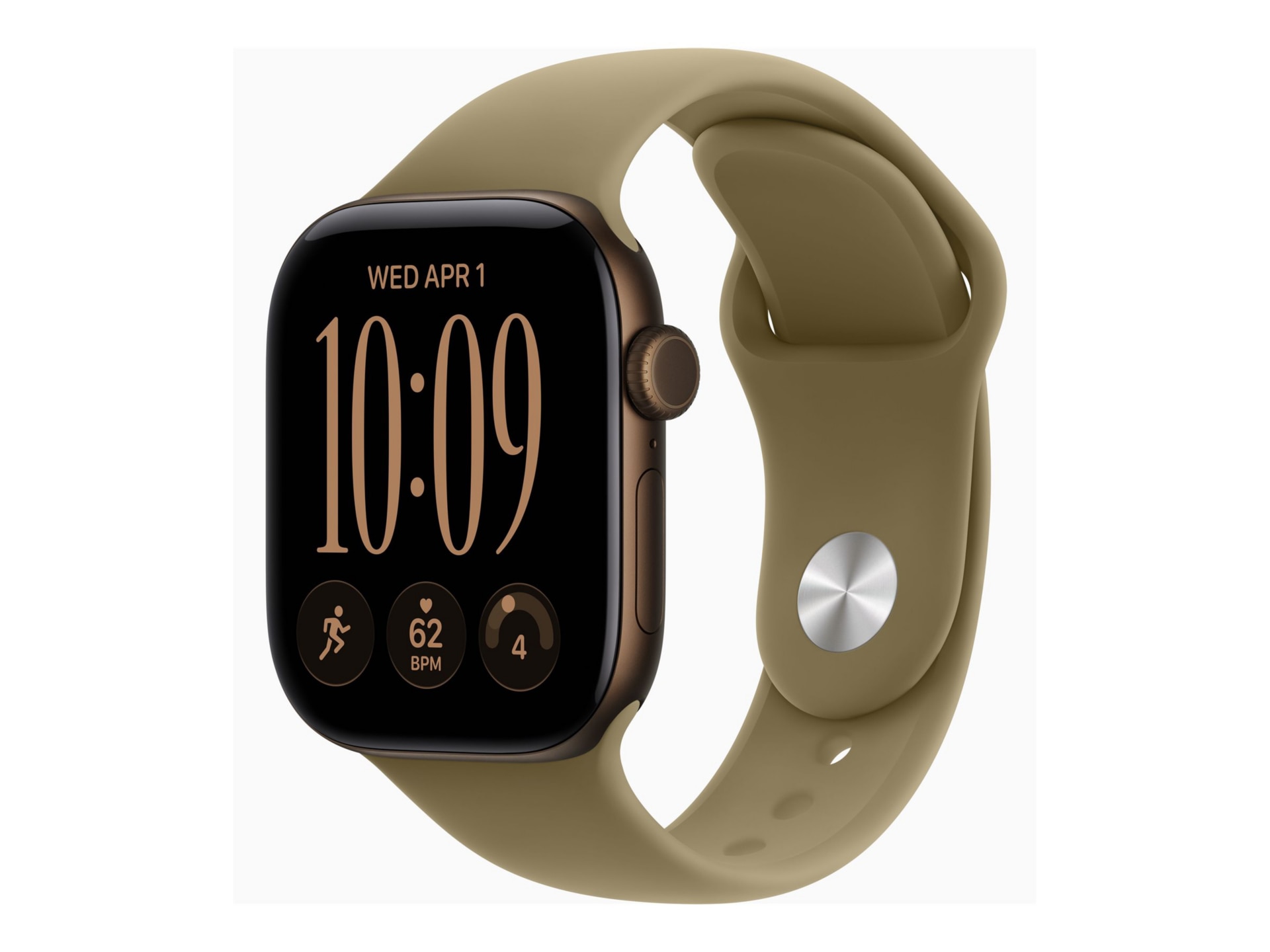 Apple Watch Series 12 - GPS - 42mm - Dark Bronze Aluminum Case with Olive S