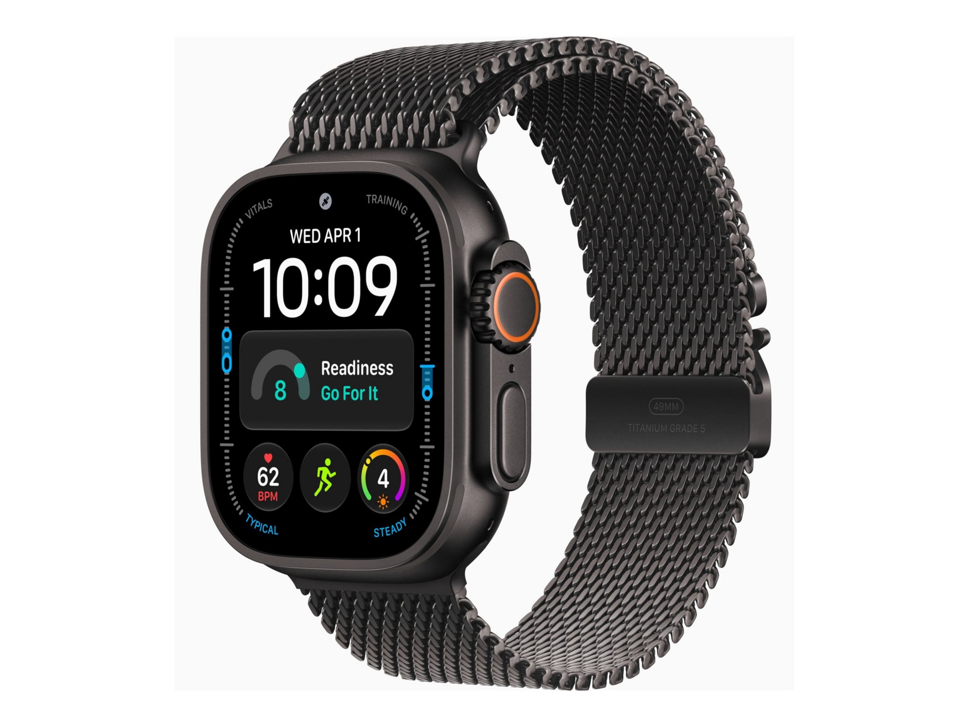 Apple Watch Ultra 4 - GPS + Cellular - 49mm - Black Titanium Case with Blac